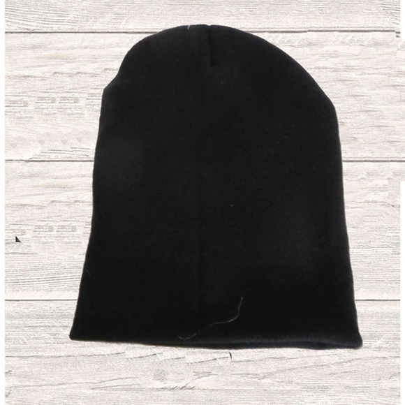 BLACK ACRYLIC KNIT THINSULATE  HAT - Picture 2 of 2
